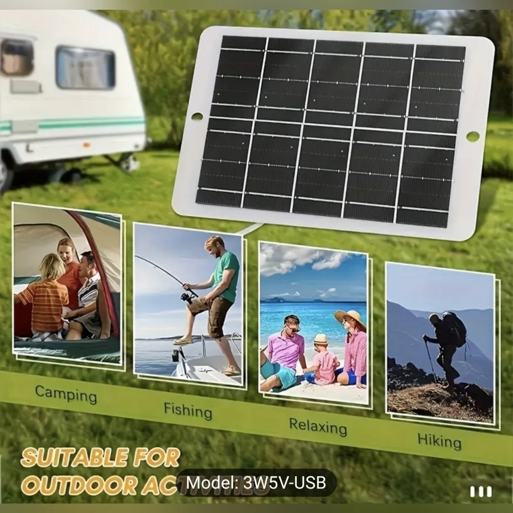 Portable Solar Charger 3W 5V, Solar Panel, Charge Mobile Phone, T8MIS